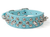 Khloe's Styling With Studs Spiked Leather Dog Collar