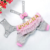 Khloe's - Summer Dog  Princess Strap Dress With Bow-Knot Size 8-18