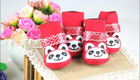 Khloe's Soft Shoe Panda Booties