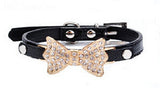 Khloe's Bling Crystal Bow Collar