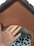 Khloe's - Hide A Way, Foldable Dog House Bed With Mat For Medium Size Dog
