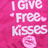Khloe's "I Give Free Kisses" Summer T Shirt
