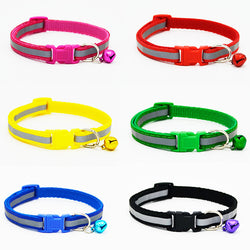 Khloe's - Nylon Reflective Collar With Bell For Small Dogs/Chihuahua Size Small